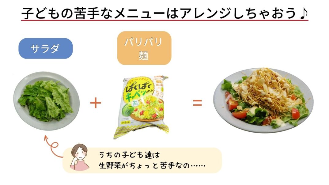 ヨシケイ生野菜のアレンジ方法